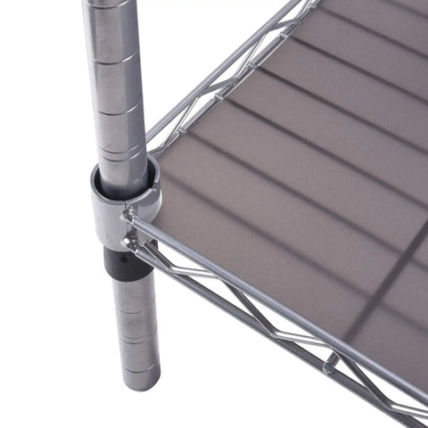 Heavy Duty Quilted Plastic Wire Shelf Liner 18 x 48 Inches Non Slip Protective Mat placed on a wire shelf for stability.