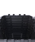Top view of 132 Gallon Garden Composter Bin made from recycled plastic for easy backyard composting with aerating design.