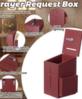 Built Tough Wooden Donation Box Keeps Church Offerings And Prayer Notes Totally Secure With Dual Keys And Smooth Hinged Lid Featuring Dark Mahogany Finish And Easy Mounting On Counters Or Walls.