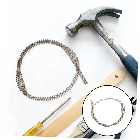 Pro Grade Portable Folding Umbrella Spring Replacement Featuring Slick Auto Pole Mechanism Beast Mode Metal Construction laid out with tools.