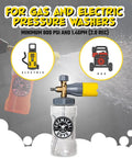 Big Mouth Max Release Foam Cannon For Pressure Washer 34 Ounce Bottle with nozzle for gas and electric washers, brand logo visible