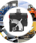 DUIBAII hydraulic adjustable variable flow control valve, black body with silver dial, 3/4 in NPT port