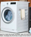 Washing machine with Magnetic Paper Towel Holder With Rotatable Brushed Steel Finish And Strong Magnetic Backing For Large Towels