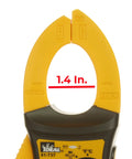 Digital AC Clamp Meter 0 to 400A and 0 to 600V AC and DC, TRMS, NCV, Diode Testing, Backlit Display, Probe Holder, CAT III 600V, Pro Grade Electrician Must Have for Precise Readings, yellow 1.4 in jaw