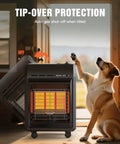 Outdoor Propane Heater Portable 6000 To 18000 BTU With Three Settings For Patio Cordless Tip Over Protection Ultra Quiet Heat