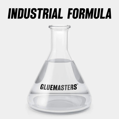Industrial Grade Cyanoacrylate Adhesive For Woodworking And 3D Printing With Medium Viscosity Fast Bond Clear Drying Durable Fix Perfect For Quick Repairs And Strong Joints shown in a clear laboratory flask with label