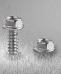 Top Sh*...* hex washer head self tapping steel screws, 1/2 inch, stainless steel, for metal and wood applications.