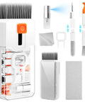 All In One Keyboard Cleaning Kit For Laptops And PCs With Retractable Brush Soft Cloths Keycap Puller Lens Pen Flocking Sponge And More