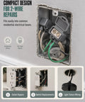 Heavy Duty 2 Port Aluminum To Copper Wire Connectors Pre Filled With Oxide Inhibitor Screw Terminals for outlet upgrades in wall box.
