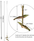Diagram of 12 Pack Ground Earth Anchors With Drive Steel Tool 30 Inch Cable Hook Anchors One Eighth Inch For Sheds Greenhouses