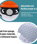 4 Point Hard Hat Replacement Suspension With Ratchet Adjustable Knob showing adjustment features and materials used