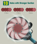 Drywall Sander With Vacuum And LED Light 5 Speed Settings, sanding disc details and 10-hole suction for clean finish.