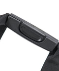 Close-up of handle on 15 Inch Tote Tool Bag Organizer For Electricians And HVAC Pros With 33 Pockets Waterproof Molded Base