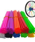 180 Pcs Spoke Covers Set For Bikes And Dirt Bikes, 10 Color Variety, durable plastic rim wraps protect wheels, fits 8-21 inch rims