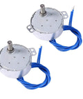 Two Pack Synchronous AC Motor 50 60 Hz 100 To 127 Volt 4 Watt 5 To 6 RPM CCW And CW for projects and models