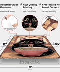 Retro Style Cat Eating Ramen Metal Sign 8x12 Inch Tin Sign Poster with vintage cat design, durable aluminum wall art.