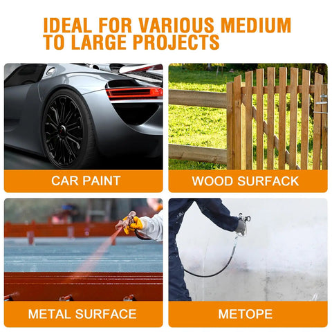 Heavy Duty Airless Paint Sprayer With Stand 3300 Psi Motorized Spray Machine for car paint, wood, metal and wall applications.