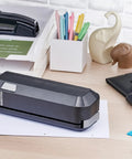 Electric 3 Hole Punch For Office Use Workhorse Dual Paper Loading From Top Or Front Heavy Duty Jam Free Performance