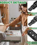 Soft Close Drawer Slides 9.4 Inch Full Extension Ball Bearing Rails For Cabinets And Furniture 33Lb Capacity Used in Kitchen