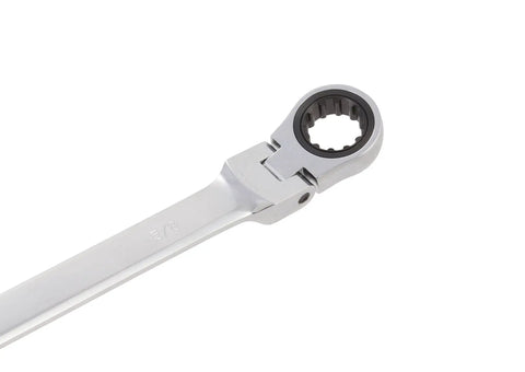 Tough As Nails 4 Piece Flexible Double Box End Universal Spline Ratcheting Wrench Set featuring shiny chrome vanadium steel design.