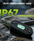 Road Trip Ready Carbon Monoxide Detector For Vehicle And Campers IP67 Waterproof Shockproof CO Alarm in rain with display showing 0 PPM