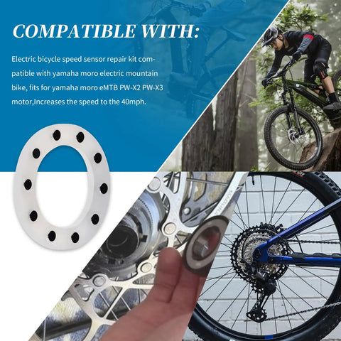 Moro Electric Bicycle Speed Sensor Repair Kit Boosts EMTB Speed Up To 40 MPH No BS Easy Install For Faster Rides On Trails And Streets Built For Rugged Trails And Daily Commutes