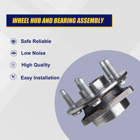 Front And Rear Wheel Bearing And Hub Assembly 513282 For Cadillac CTS AWD XTS 2008 2019 And Chevy Camaro LS LT SS Impala 5 Lug With ABS