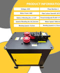 Electric Rebar Arc Bender For Steel Bars Creating Perfect Circles In Seconds With 4KW Motor, showcasing details and specifications.