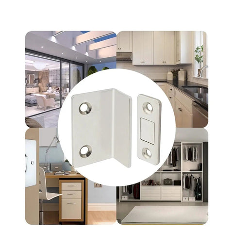 5 Pack Ultra Thin Magnetic Cabinet Catches With Screws Invisible Soft Catch Door Latches For Home Use Black