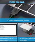 How to use Dual Band 125KHz And 13.56MHz RFID Card Reader USB NFC For PC Windows Linux Android ISO14443 A B IC ID Card Protocol