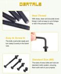 Heavy Hitter Crib Screws Hardware Replacement Kit provides twenty eight pieces of M6 black screws with neat threading for cribs.