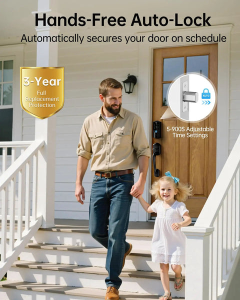 Hassle Free Smart Lock For Front Door With Built In Wifi And Fingerprint Keypad Deadbolt Gives You Straight Up Secure Entry And Super Simple App Control Without Any Tech Headaches