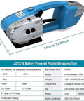 Heavy Duty Automatic Welding Strapping Machine 3000 Mah Battery Powered Electric Banding Tool for 1/2 To 5/8 Inch PP PET Straps with blue handle design.