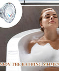 96797 Shower Knob Replacement Kit for Chateau Collection Tub And Shower Faucets shown next to woman relaxing in a bubble bath