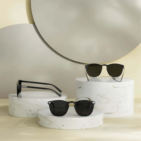 Driving HD Polarized Sunglasses For Men And Women Full Frame Black Shades With UV400 Protection Ultra Lightweight Alloy Temples