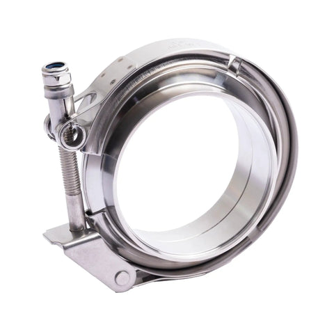 V Band Clamp With Flanges Stainless Steel 304 Quick Release Kit For Exhaust Pipes 1.75 Inch No Gasket Needed