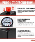 Beefy Workhorse Air Compressor Pressure Switch With Gauge Regulator And Regulating Valve Manifold Durable Aluminum Alloy Body