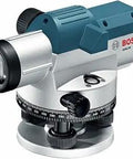 GOL26 26X Automatic Optical Level with Self Leveling, Plumb Bob, Tool Kit and Carrying Case, close-up view of device showing lens and controls.