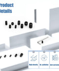 Stainless Steel Allen Head Cup Point Set Screws Kit For Doors And Lighting 786 Piece Metric M2.5 M3 M4 M5 M6 M8 Assortment details