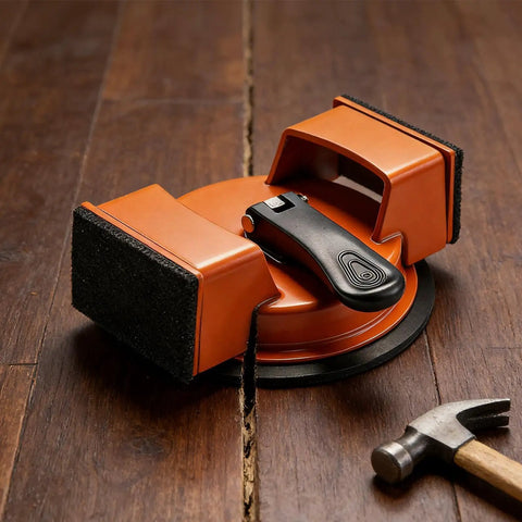 DIY Friendly Flooring Suction Cup Tool for Quick Heavy Duty Floor Fix on wooden planks with hammer