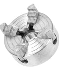 Heavy Duty 4 Jaw Independent Metal Lathe Chuck With Thread Mount Replacement Accessory For Mini Lathes, steel construction view.