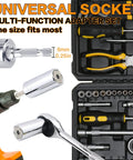 Self Adjusting Universal Socket Tool Set With Power Drill Adapter 7 To 19 mm Grip Socket Kit For Quick Fixes Handy DIY Gear