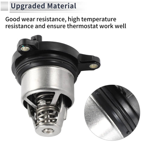 Straight Up Inner Thermostat And Coolant Housing Assembly For Audi A6 A7 Q8 2019 To 2022 engine temperature regulator close up