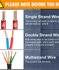 Diagram showing wire compatibility for Underground Wire Locator With Earphone For Buried Cables And Breakage Detection Cable Detector