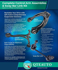 Front Right Lower Suspension Ball Joint for 2012 to 2022 Volkswagen Passat, Tough Build Replacement Part, Drop In Fit, Easy Install, OE Quality, Stable Handling, Ready to Roll Vehicle Suspension Repair, suspension kit poster with control arms and sway bar link