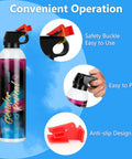 Totally Epic Gender Reveal Fire Extinguisher 2 Pack Straight Up Biodegradable Eco Friendly Party Confetti Sprayer For Baby Shower Decor Smooth Operator Color Blast with safety buckle and anti-slip design.