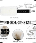 4 Pack Fleece Lined Horse Kickin And Pawing Training Chains With Adjustable Stainless Steel Chains Nylon Outer Webbing