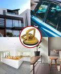 Collage featuring Workhorse Heavy Duty Aluminum Suction Cup with Handle for Glass and Tile Lifting, ideal for various surfaces.