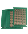 Copper Stripboard Prototyping Board 50mm By 70mm Single Sided 368 Holes Universal Stripboard For DIY Electronics Soldering Prototyping