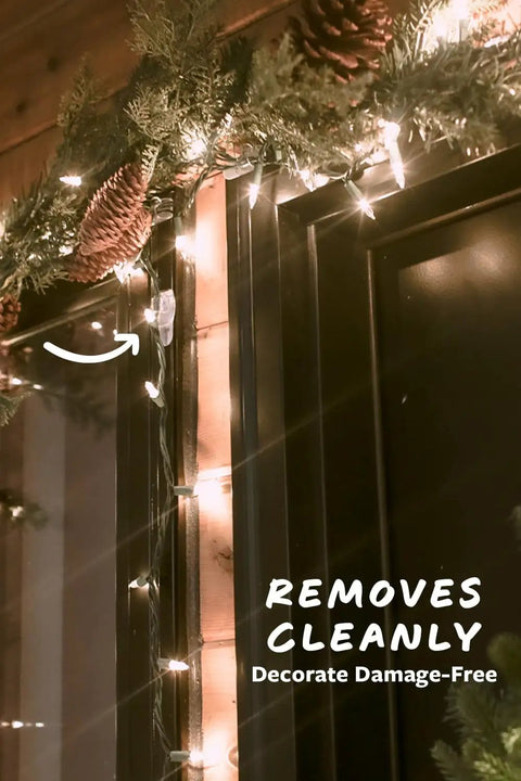 Invisible Mini Decorating Hooks With Strong Adhesive Strips Pack Of Twenty For Fairy Lights And Wall Art Tool Free Installation No Sweat Setup Quick Clean Removal No Drama Hanging